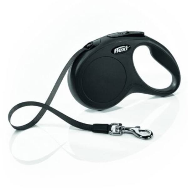 Camon-26.png Camon New Classic Black Flexi Tape Leash-Medium-5Mt - Image 1