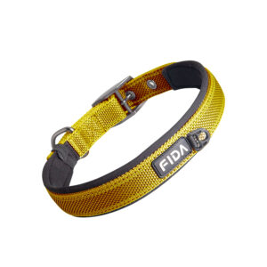 Fida Heavy Duty Dog Collar - X-Large, Yellow
