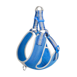 Fida Step-in Dog Harness -Reflective - Blue-S