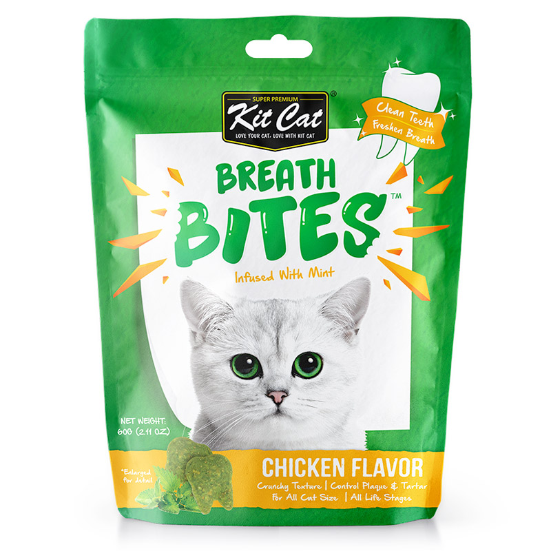 Kit-Cat-Breath-Bites-Chicken-1 Kit Cat Breath Bites Tuna Flavor 60G - Chicken Flavor - Image 1