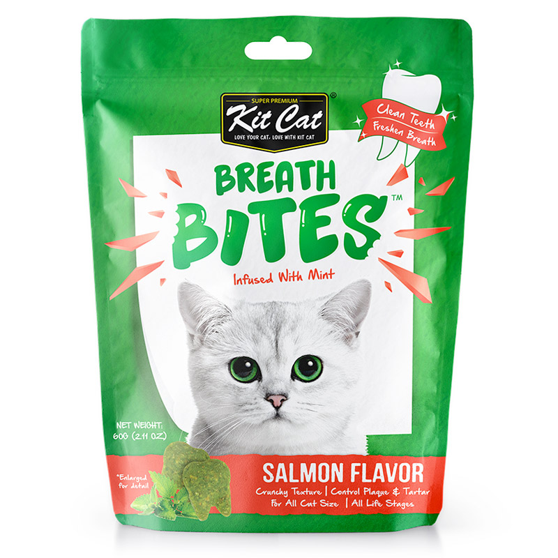 Kit-Cat-Breath-Bites-Salmon-1 Kit Cat Breath Bites Tuna Flavor 60G - Salmon Flavor - Image 1