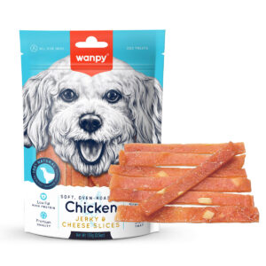 Wanpy 100g - Chicken Jerky & Cheese Slices