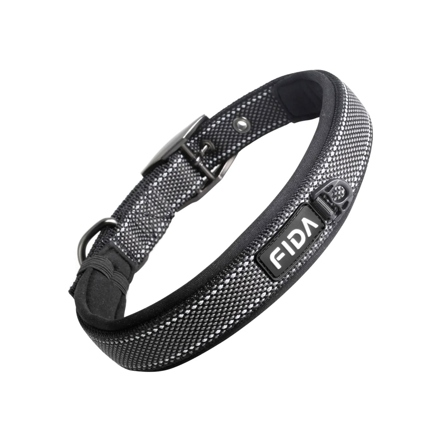 fida-collar-black Fida Heavy Duty Dog Collar - Large, Black - Image 1