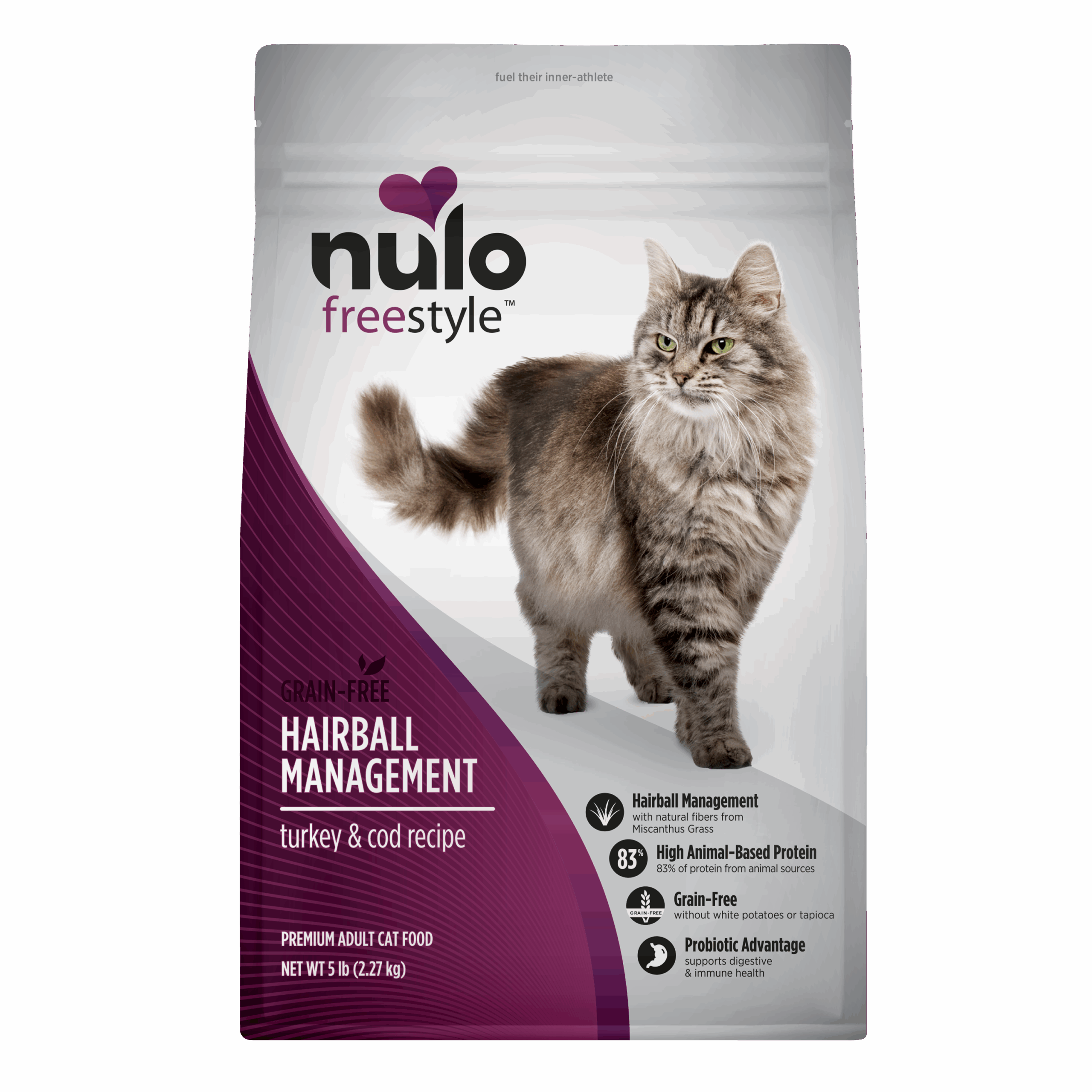 kahzldhdivnwpujiavwt-scaled-1.png Nulo FreeStyle Adult Cat Hairball Management Turkey & Cod 5LB Bag - Image 1