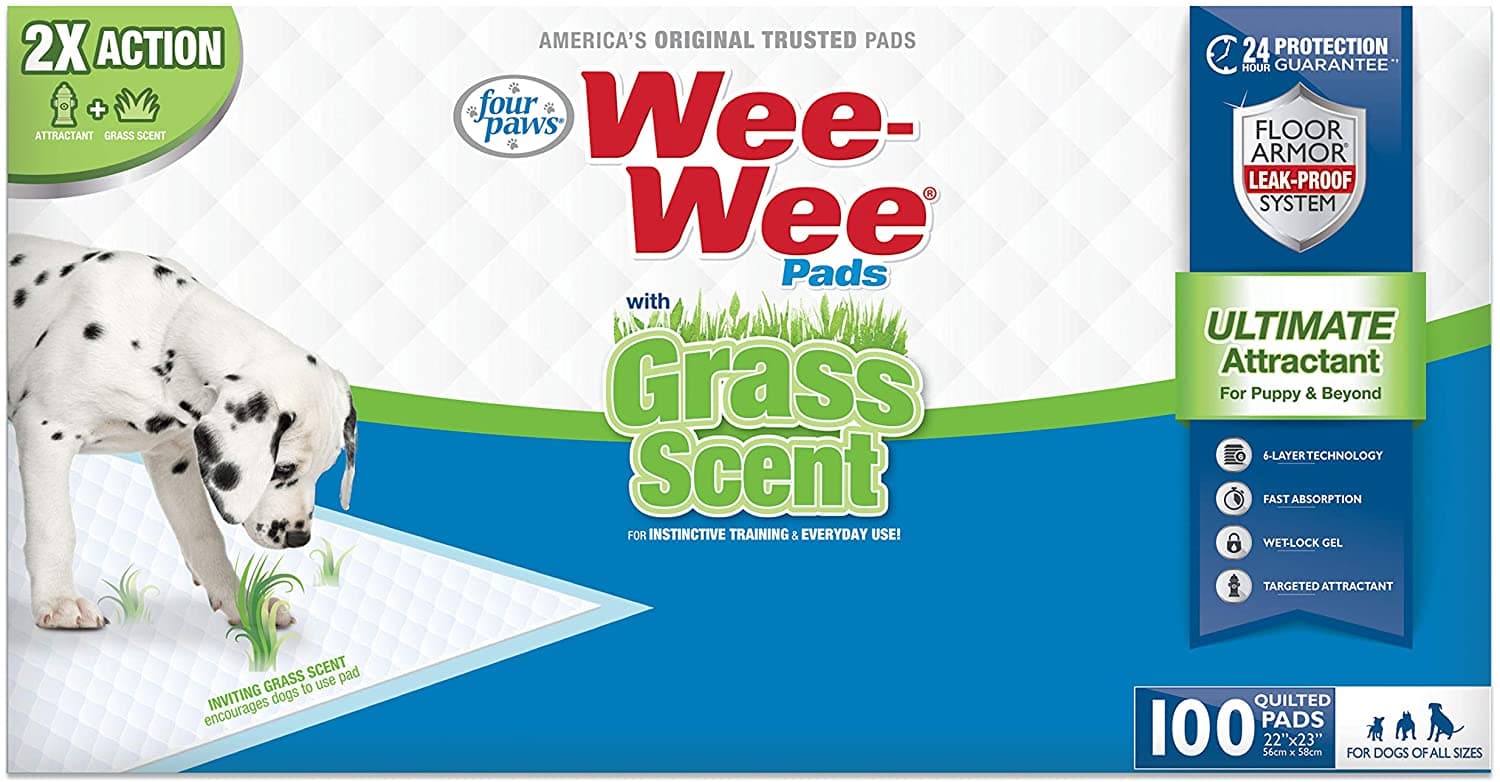 main-1-1.jpg Four Paws Wee-Wee Grass-Scent Pads - Image 1