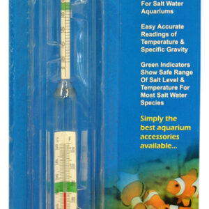 Aqua One Hydrometer W/thermometer Glass