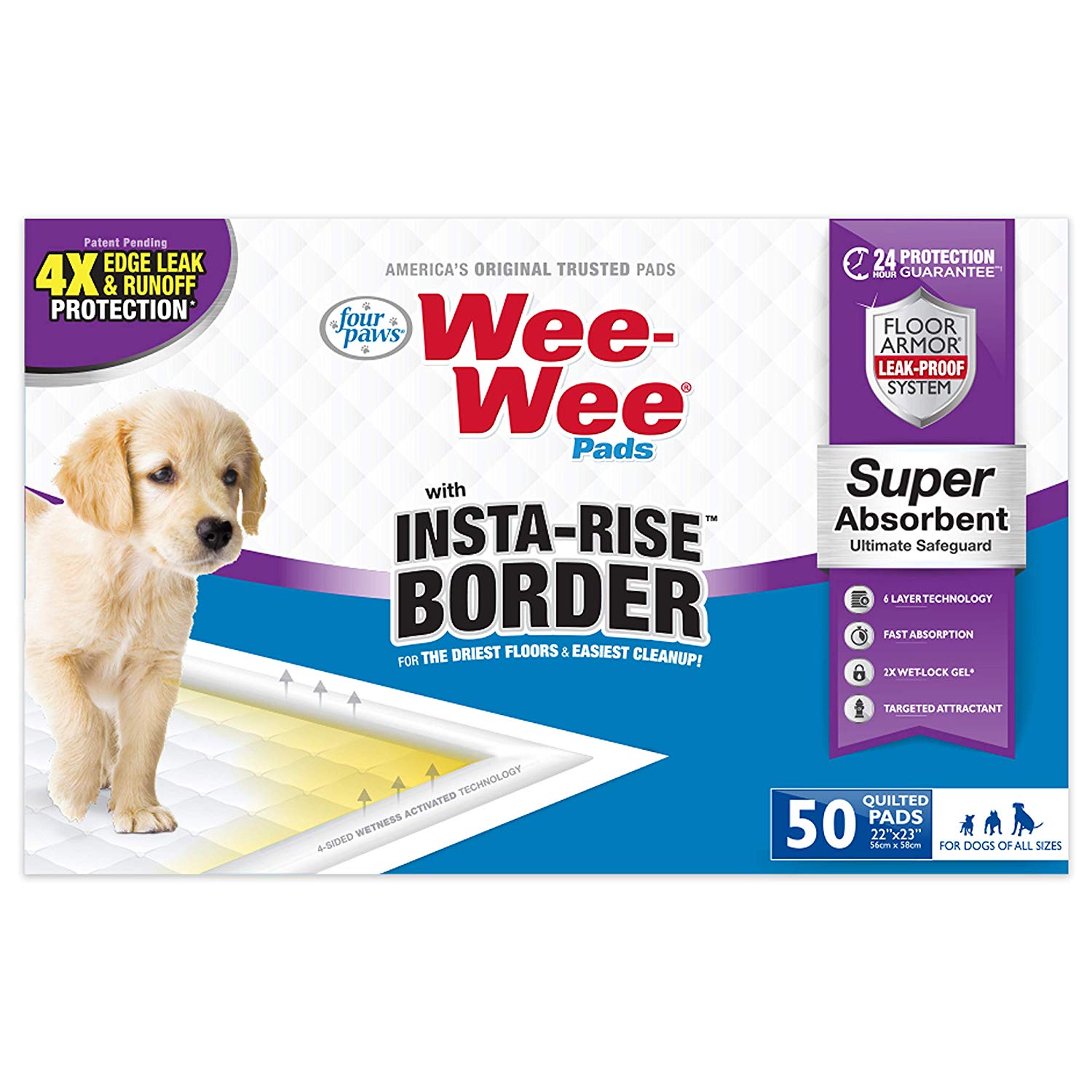 main-264.jpg FOUR PAWS WEE-WEE INSTA-RISE BORDER PAD, - Image 1