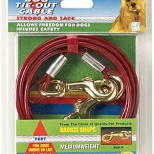 Four Paws Vinyl Coated Steel Cable Dog Tie Out -
