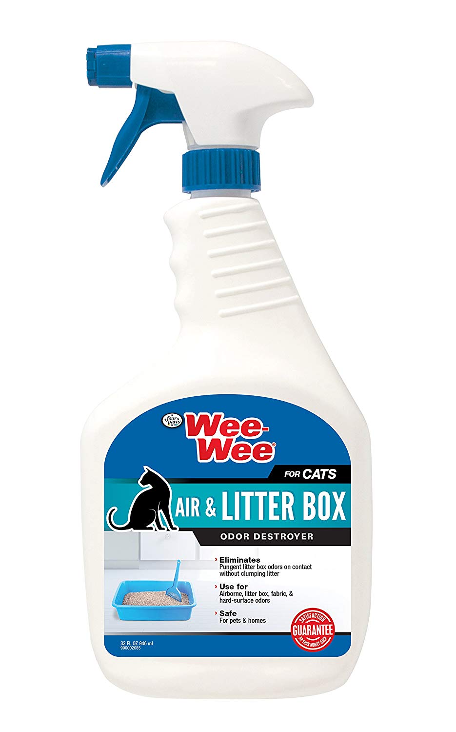 main-306.jpg Four Paws Wee Wee Cat Carpet & Fabric Stain & Odor Destroyer 32oz - Image 1