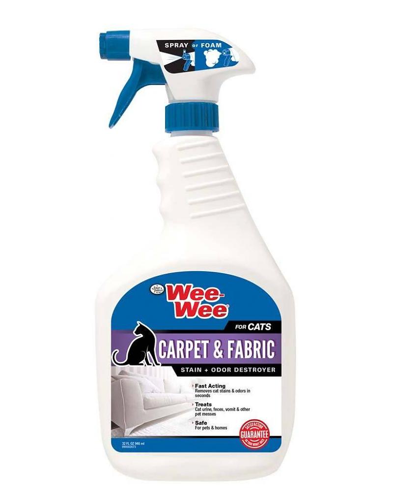 main-345.jpg Four Paws Wee Wee Cat Carpet & Fabric Severe Stain & Odor Destroyer 32oz - Image 1