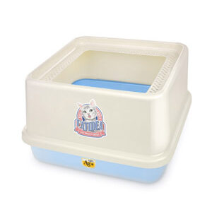 CatIdea Top Entry Cat Litter Box-Sky Blue