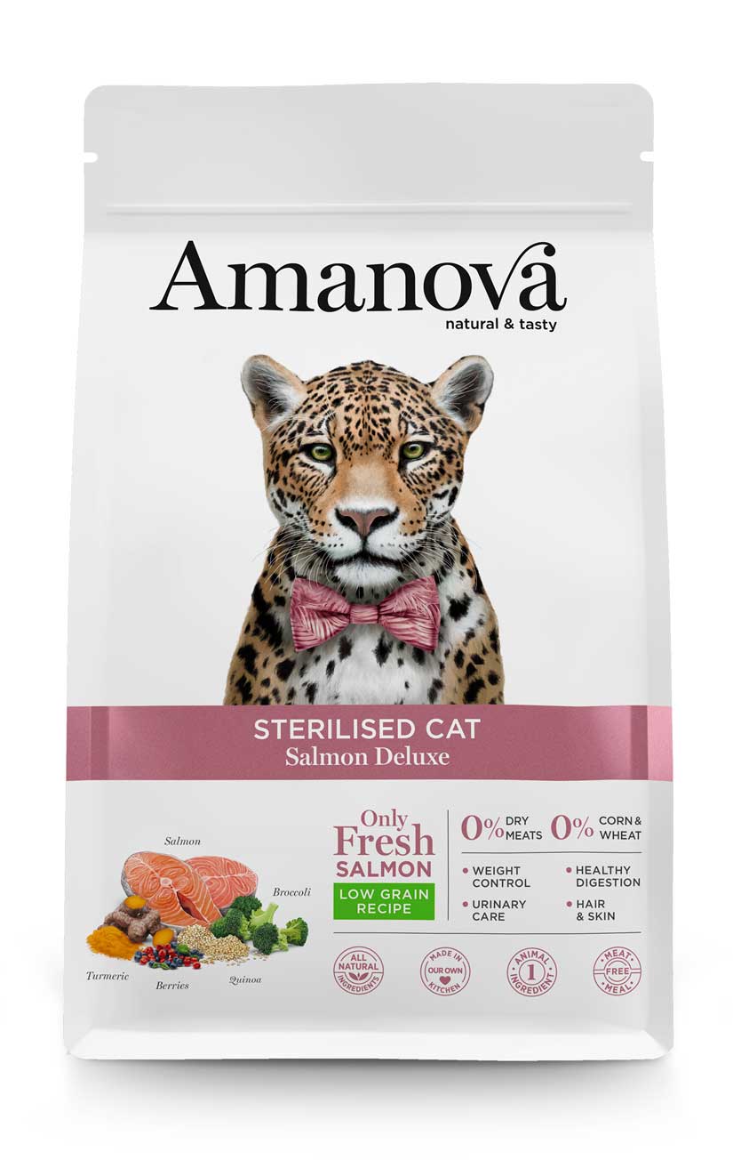 main-7.jpg Amanova Dry Sterilised Cat Salmon Deluxe - 1.5kg - Image 1