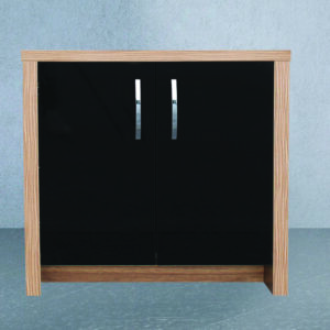 Aqua One Inspire 80 Cabinet Only 80x40x75cm Black Gloss Door (walnut)