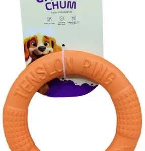 Pado Chomp Chum Ring EVA Toy-Orange [⌀17cm]
