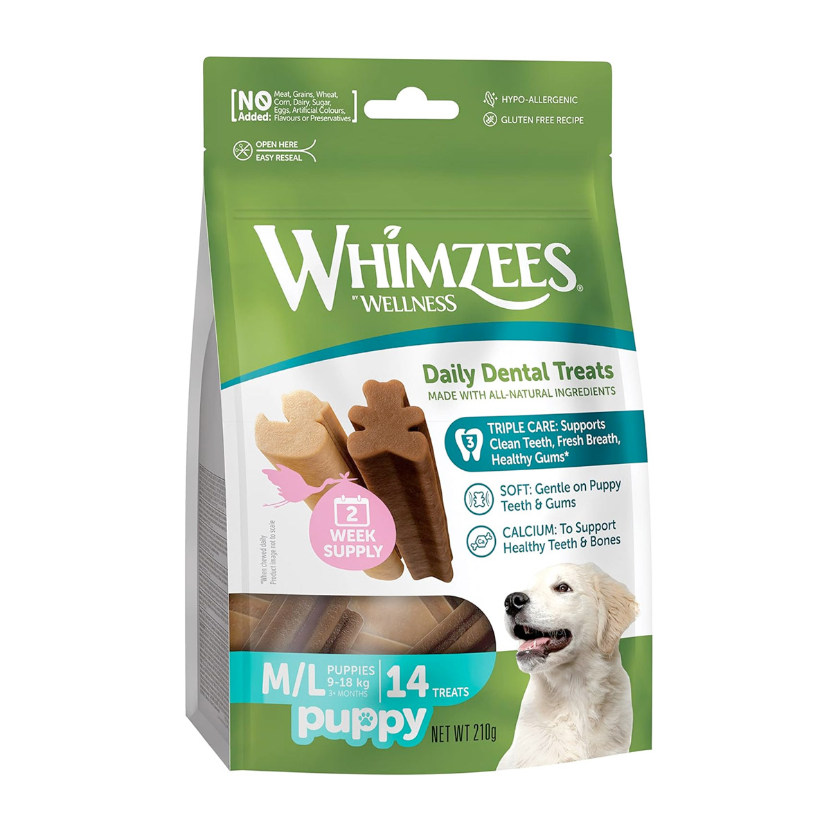 whimzees-puppy-stix-14-1 Whimzees Puppy Stix - M/L (14 Pcs) - Image 1