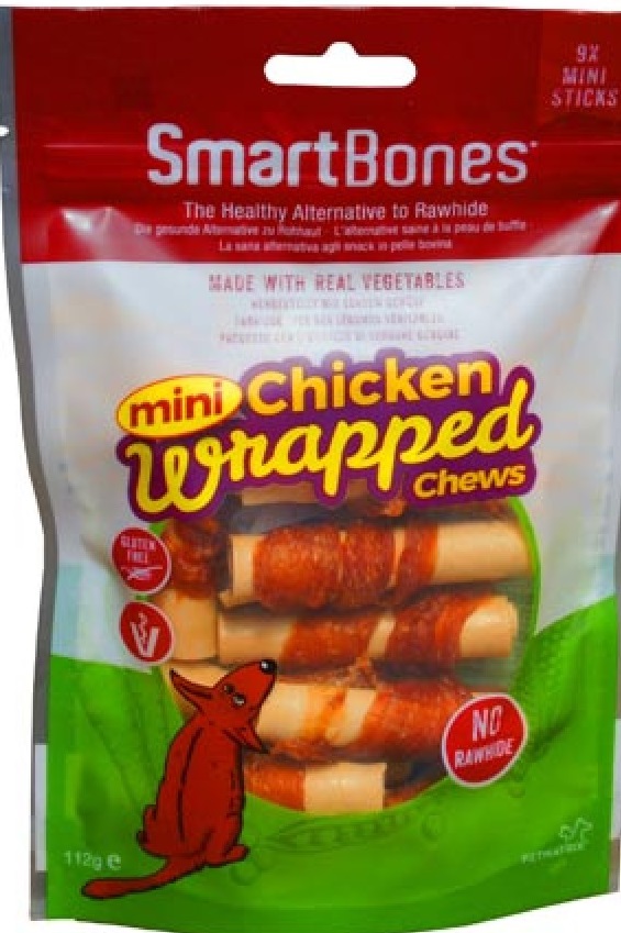 1-4.jpg Smartbones Chicken Wrap- Mini Sticks Chicken 9 Pk - Image 1