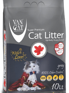 Van Cat White Bentonite Clumping Cat Litter grey 10Kg