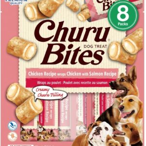 Inaba Churu Chicken Recipe Wraps Chicken With Salmon Recipe 96g 8 Stick Per Pack