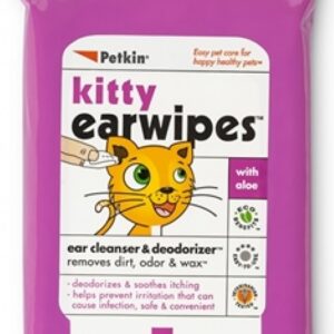 Petkin Kitty Ear Wipes 30Ct