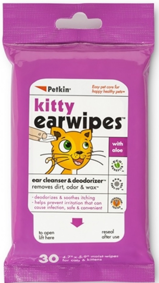 17023859461283186849.jpg Petkin Kitty Ear Wipes 30Ct - Image 1