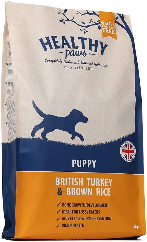 17104073871848739660.jpg Healthy Paws British Turkey & Brown Rice Puppy 6kg - Image 1