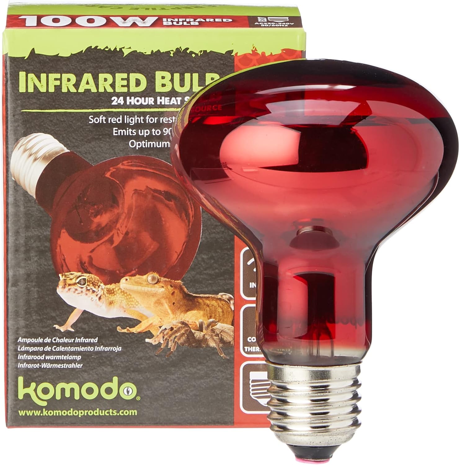 17284648341085821761.jpg Komodo Infrared Spot Bulb ES 100W - Image 1