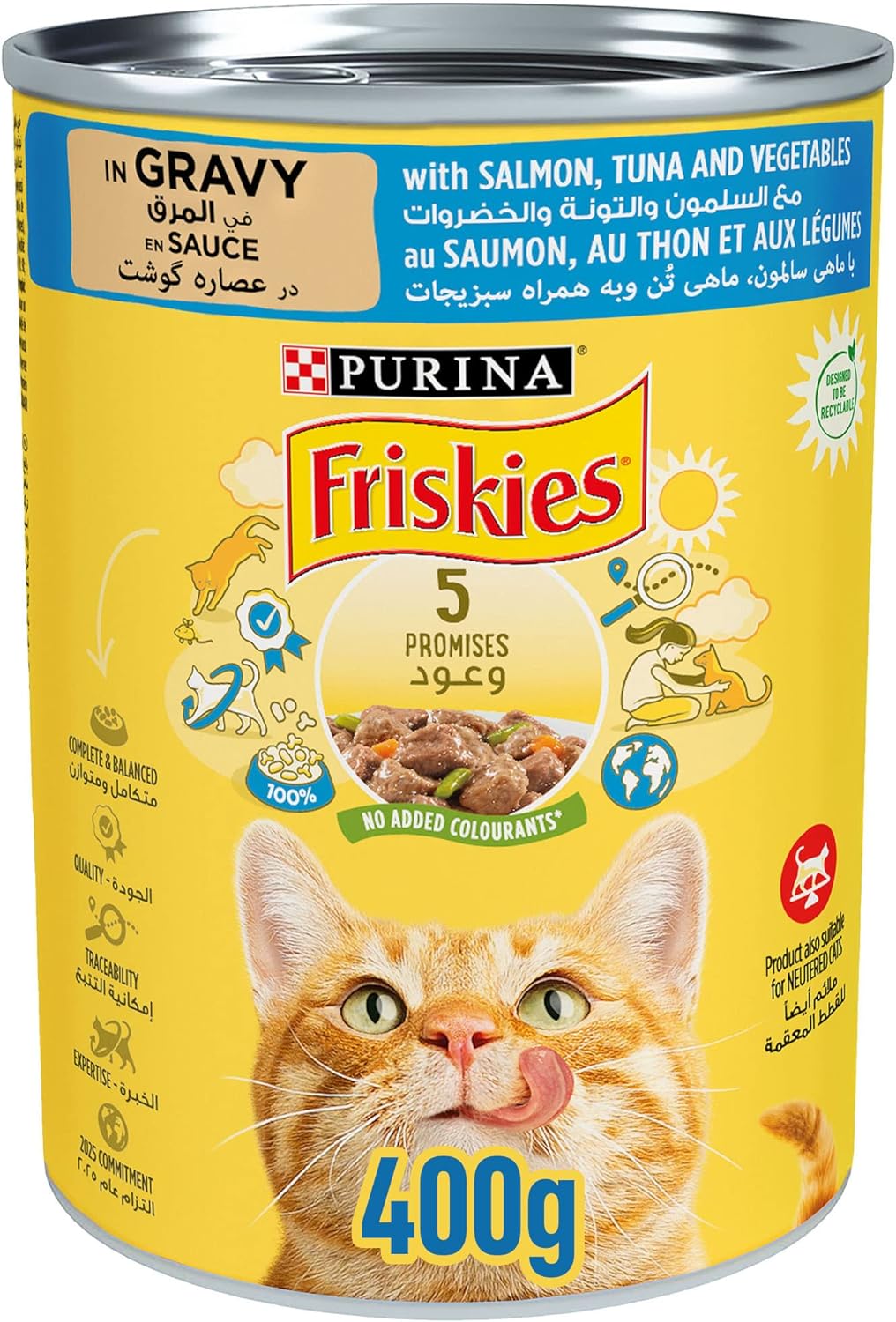 17320046311779298135.jpg Purina Friskies Salmon Tuna & Vegetable 400g - Image 1