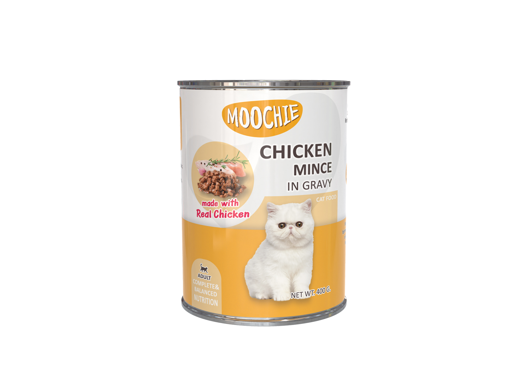 1740995030637691006.png Moochie Mince With Chicken Cat Wet Food Can 400g - Image 1