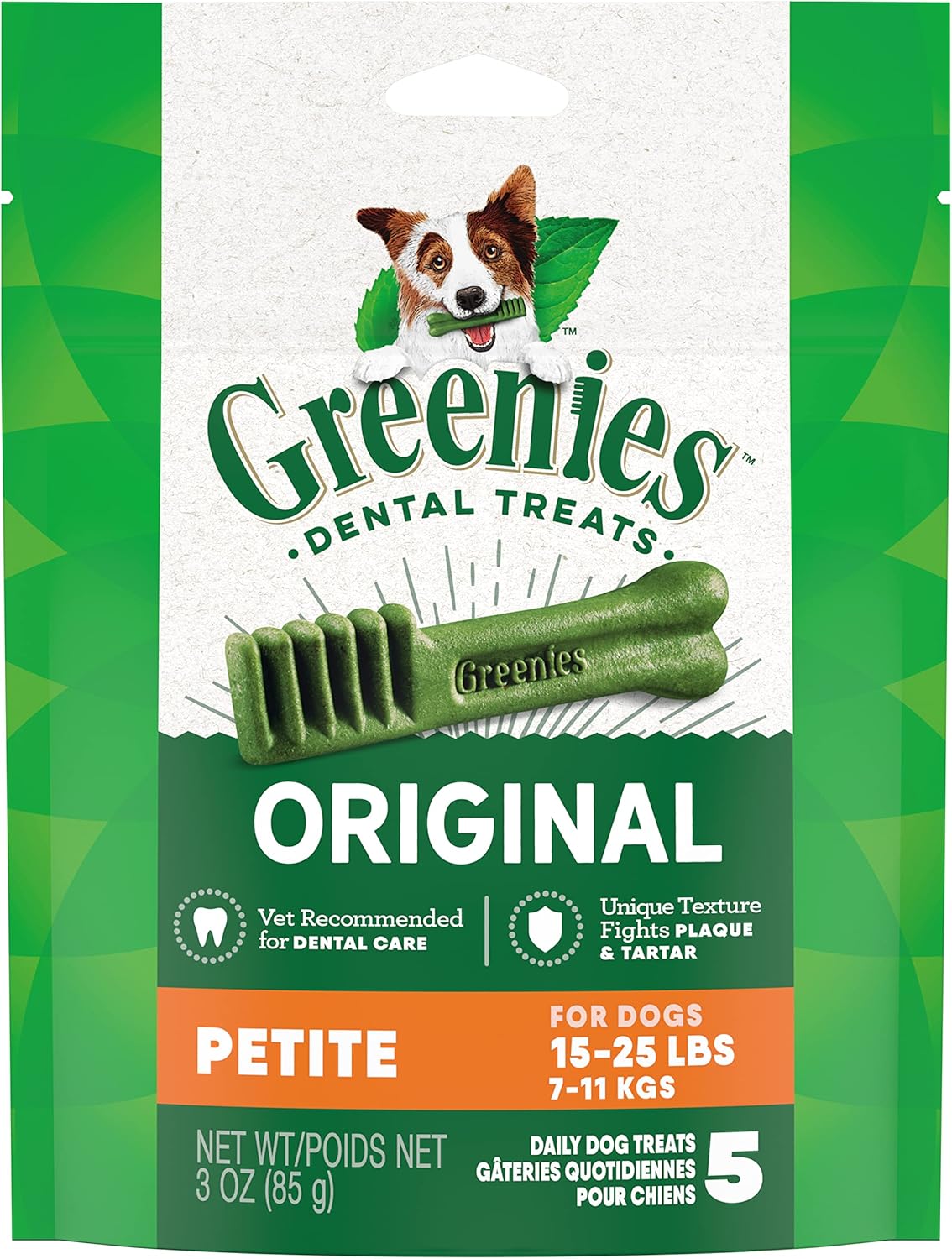 1744103013401269114.jpg Greenies Canine Dental Treats Original Petite for Dog 85g - 3 oz. - Image 1