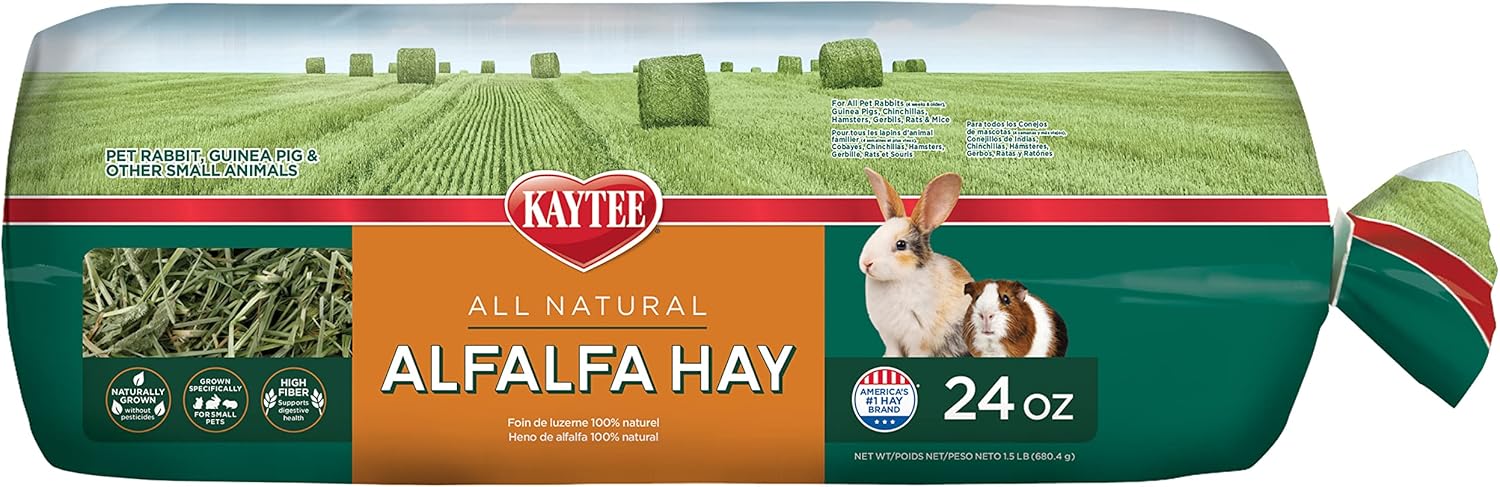 17459260381891780712.jpg Kaytee KT Alfalfa Hay, Small Animal Food, 6/24OZ/600g - Image 1