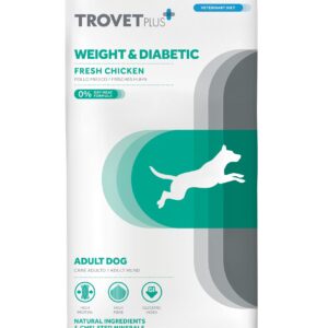 Trovet Plus Adult Dog Weight & Diabetic Chicken Veterinary Diets 3kg