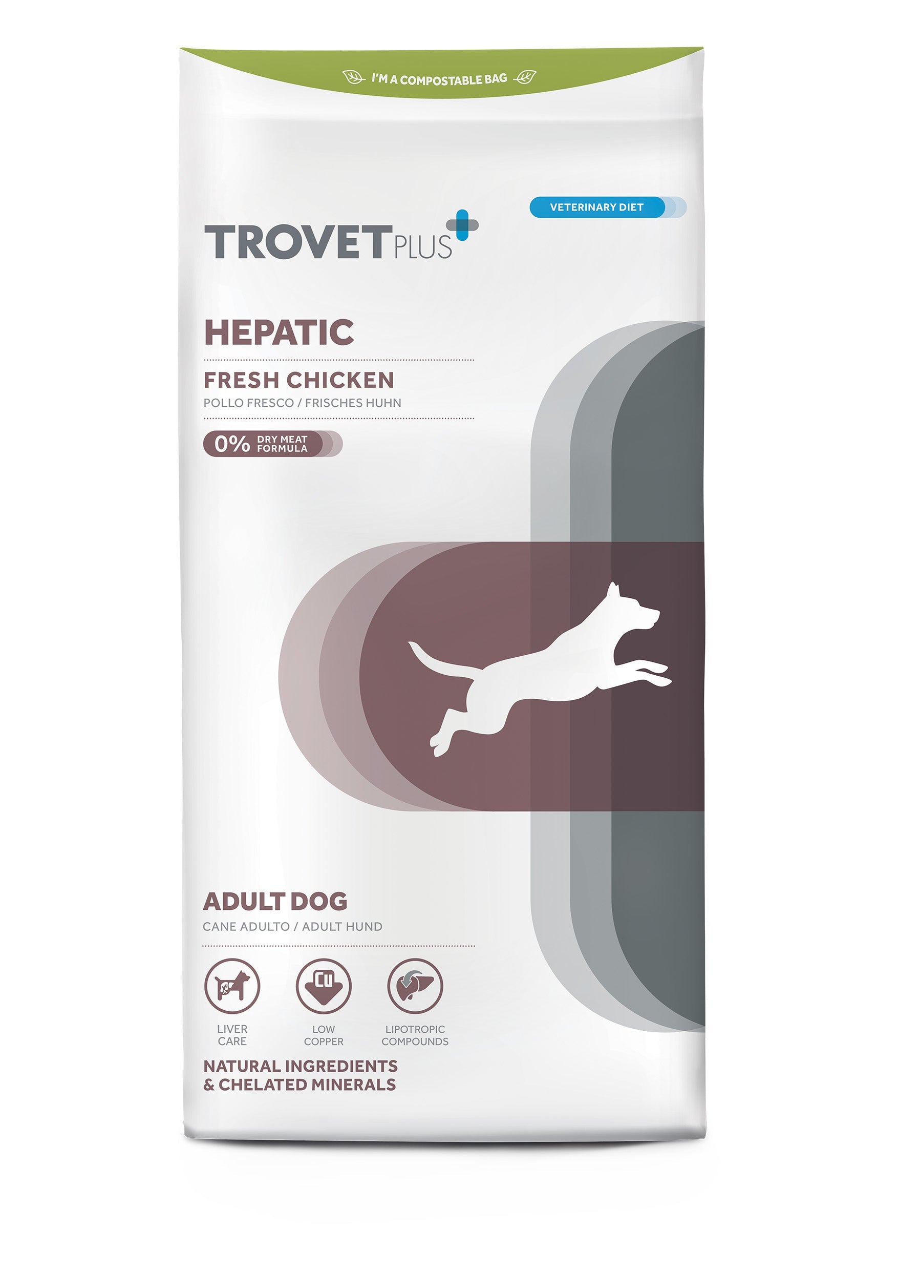 174893751037388130.jpg Trovet Plus Adult Dog Hepatic Chicken Veterinary Diets 3kg - Image 1