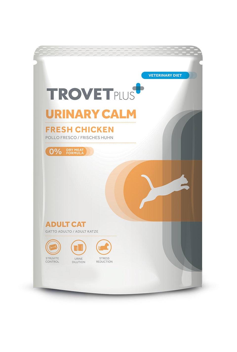 1748937531186724253.jpg Trovet Plus Pouch Cat Urinary Calm Veterinary Diets Wet Food 85g - Image 1