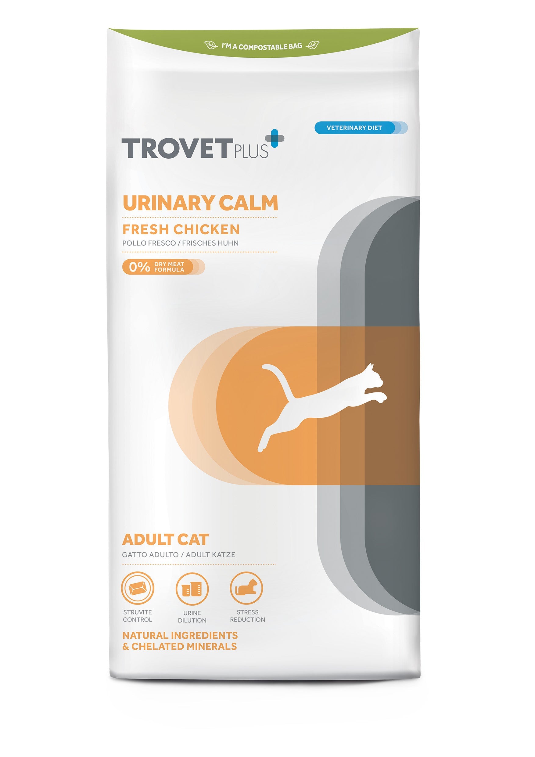 17489375591970047537.jpg Trovet Plus Adult CAT Urinary Calm Chicken Veterinary Diets 2,5kg - Image 1