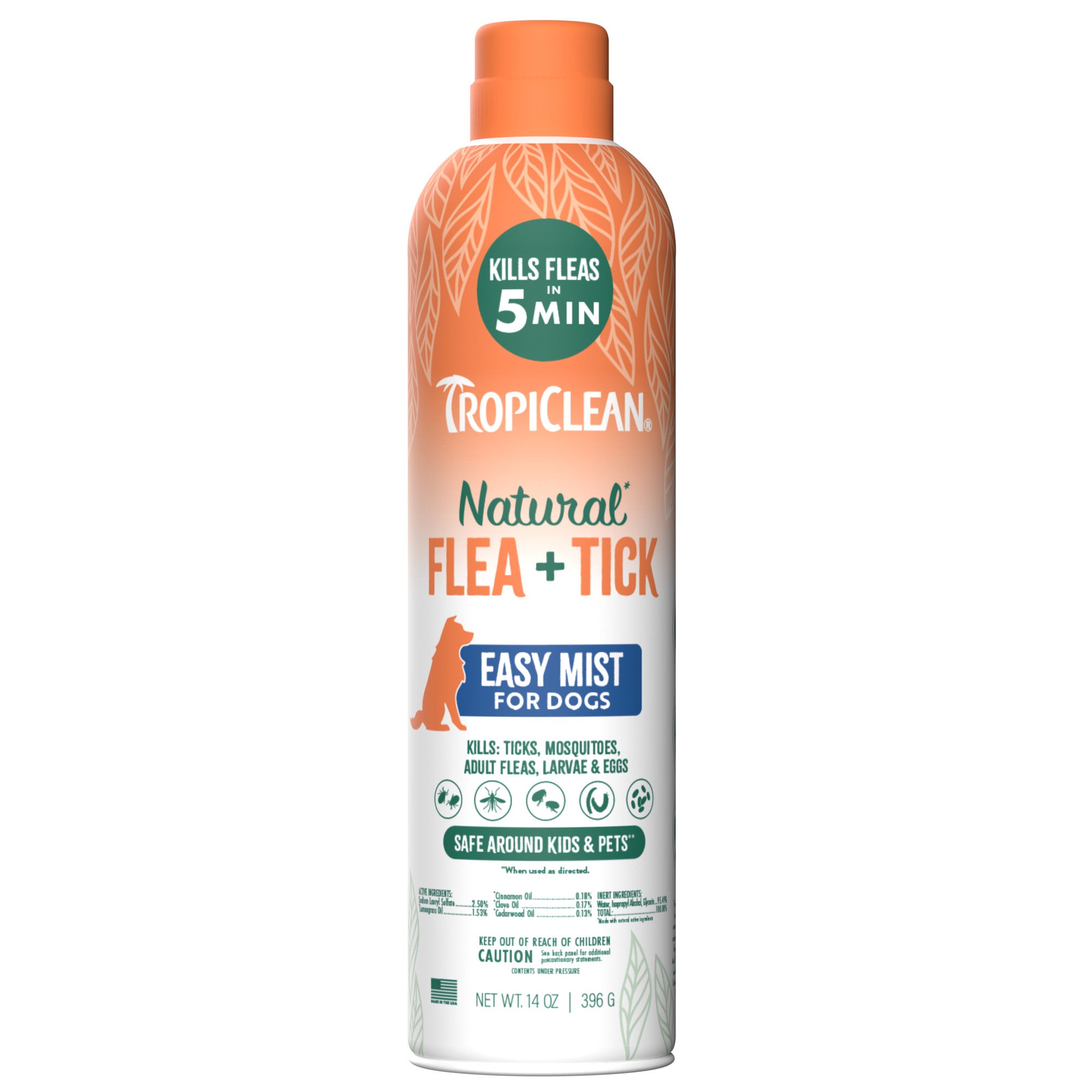 1752763273405796039.jpg TropiClean Natural Flea & Tick Easy Mist Spray for Dogs - 14 oz - Image 1