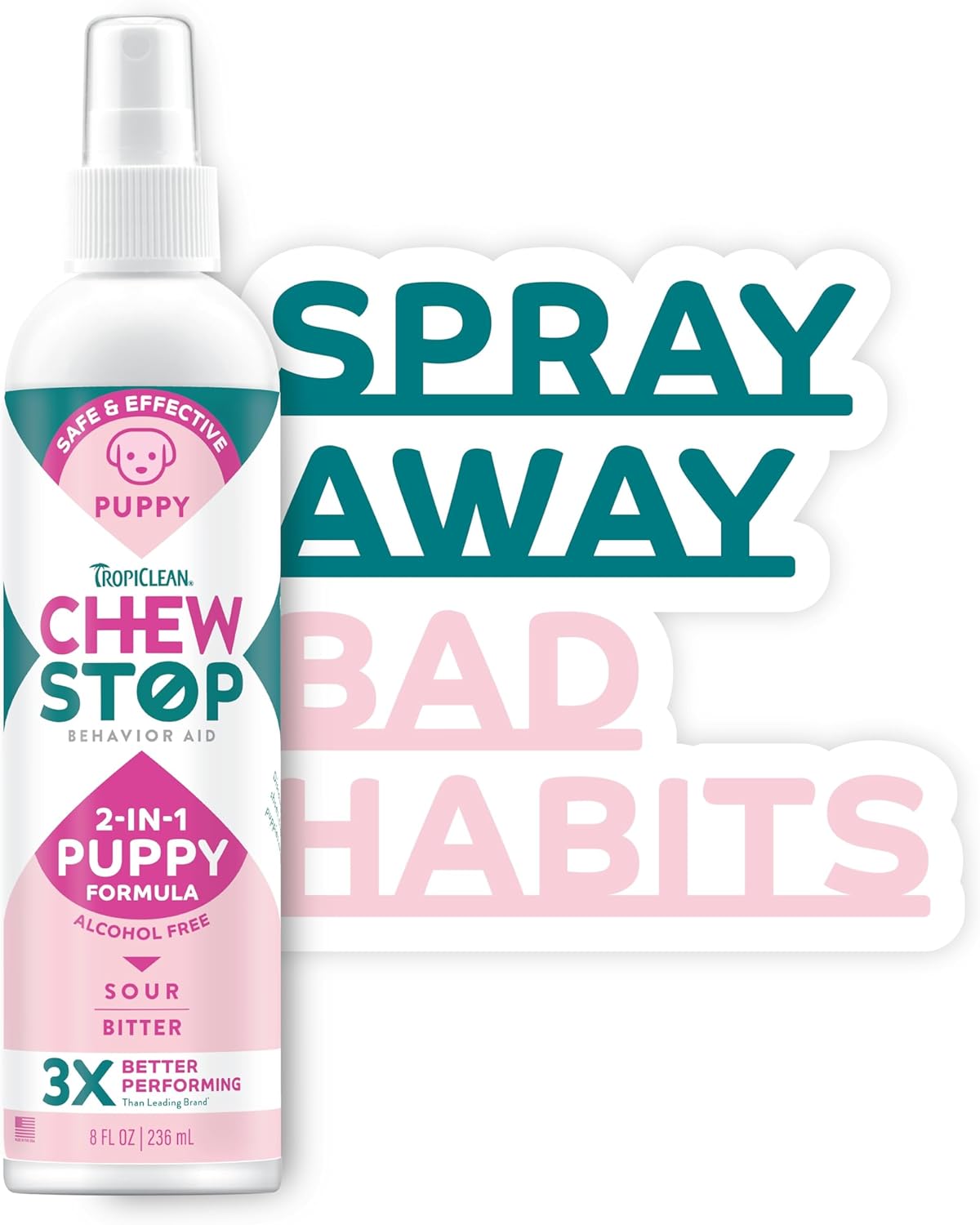 1752763951606911861.jpg TropiClean Chew Stop Behavior Aid Puppy Spray, 8oz - Image 1