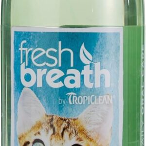 TropiClean Fresh Breath Dental Health Solution for Cats, 16oz