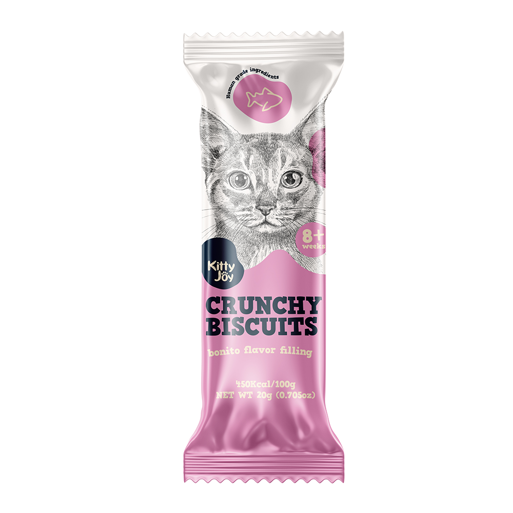 20g_crunchy_bonito_flavor.png Kitty Joy Crunchy Biscuits with - Image 1