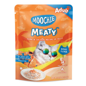 Moochies Cat Food Tuna with Salmon and Jelly 70g