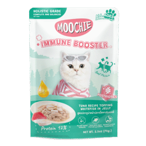 Moochie Tuna Recipe Topping Whitefish In Jelly Cat Food for Immune Booster 70g