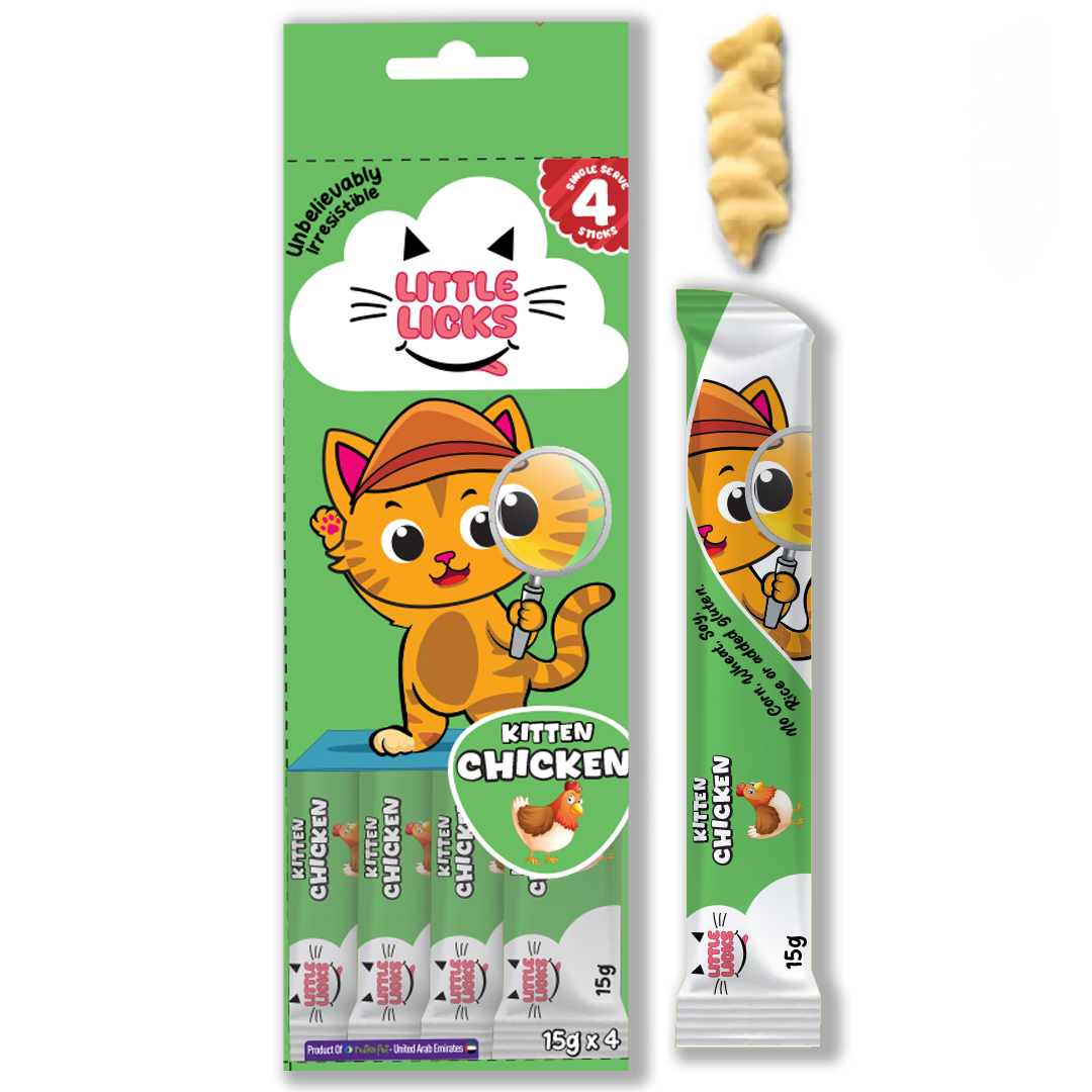241228-174048.jpg Smudges Little Licks Chicken Creamy Bisque Treats for Kitten Cat 4 x 15g - Image 1
