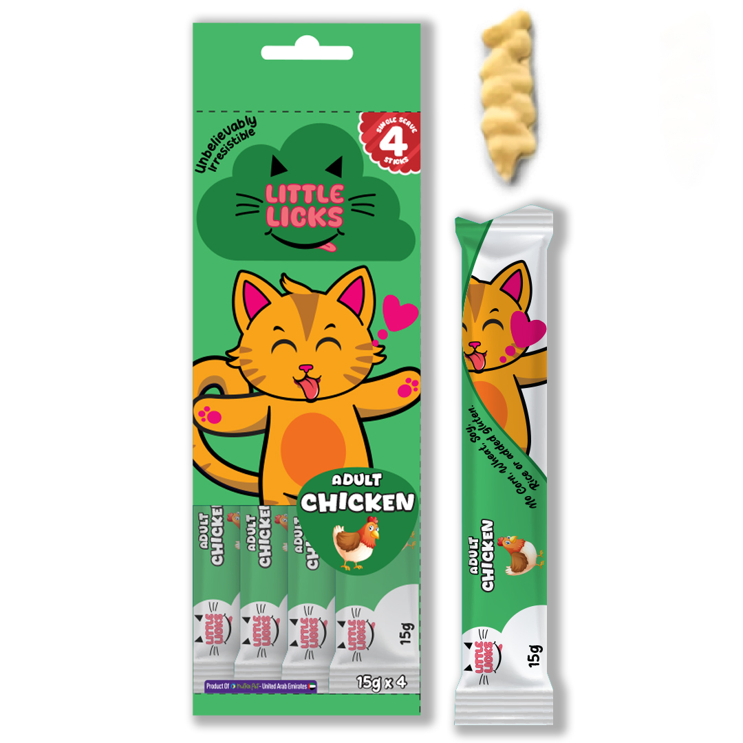 241228-174336.jpg Smudges Little Licks Chicken Creamy Bisque Treats for Adult Cat 4 x 15g - Image 1