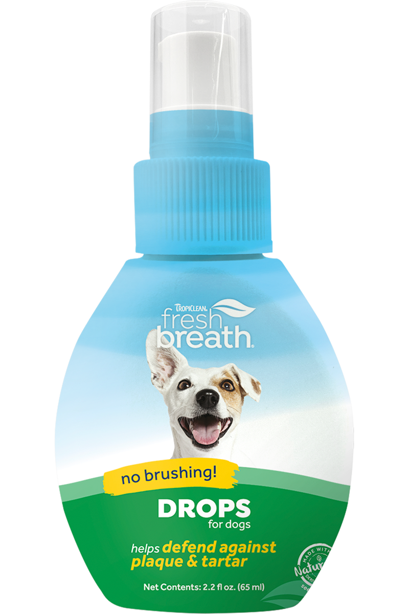 645095001978.png TropiClean Fresh Breath by TropiClean Drops for Dogs Display - Image 1