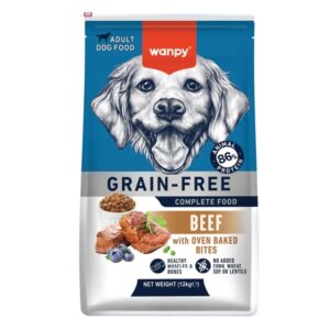 Wanpy Grain Free Complete Food for Adult Dog - Beef Recipe, 12kg