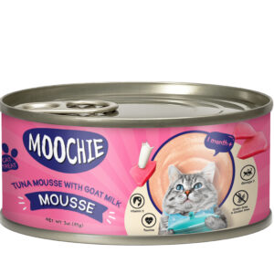 Moochie Tuna Mousse With Goatmilk 85g Can