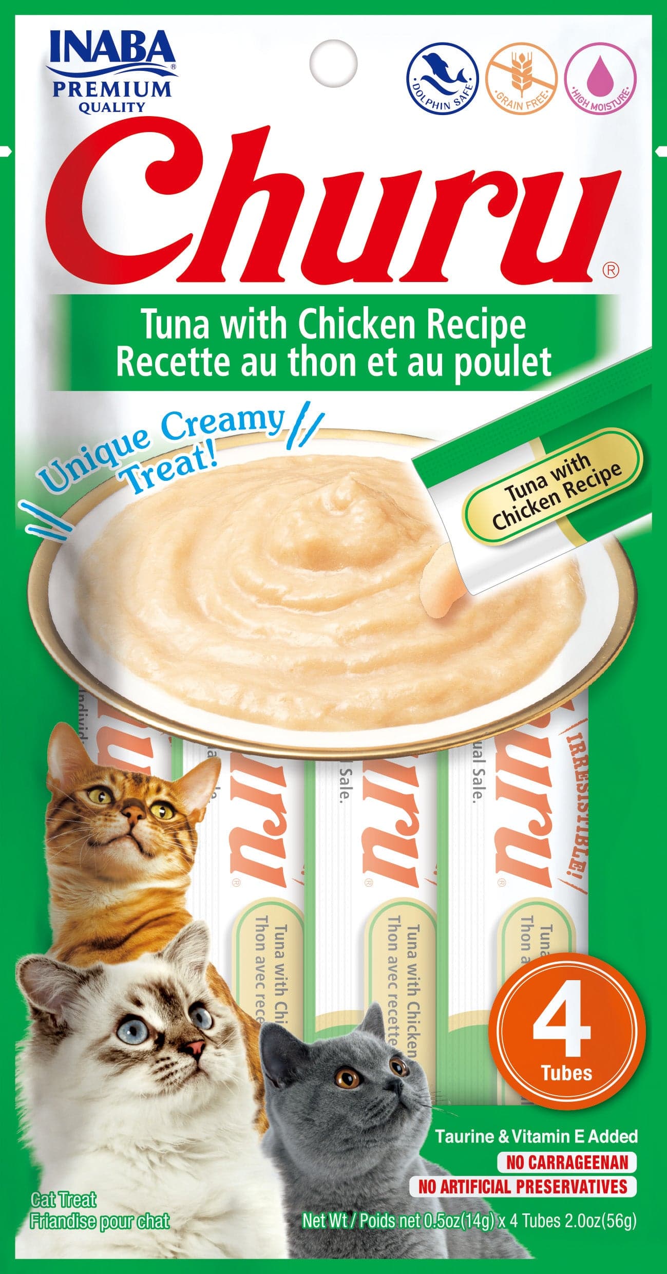 main-1-1.jpg INABA CHURU TUNA WITH CHICKEN 56 g/4 sticks per pack - Image 1