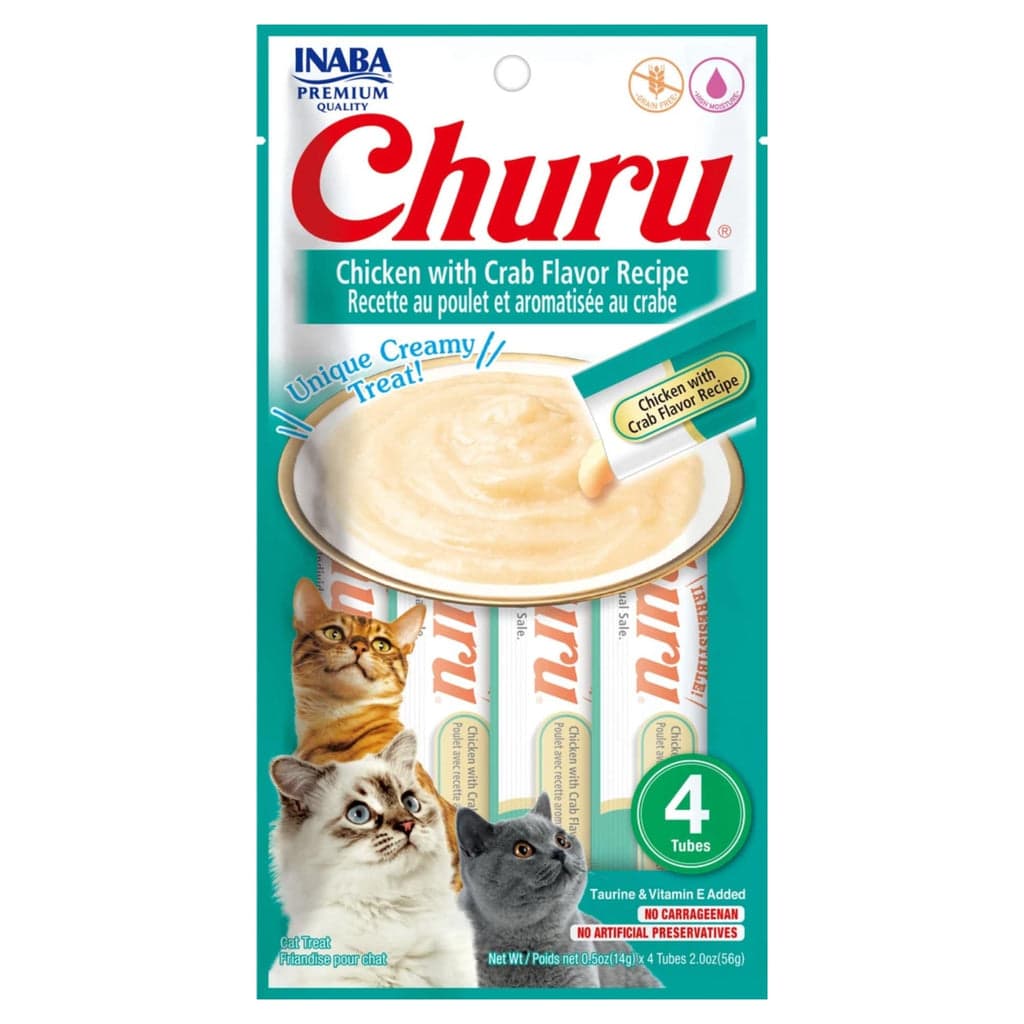 main-17.jpg INABA CHURU CHICKEN WITH CRAB 56 g - 4 sticks per pack - Image 1