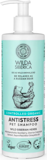 main-266.jpg Wilda Siberica. Controlled Organic, Natural & Vegan Antistress pet shampoo, 400 ml - Image 1