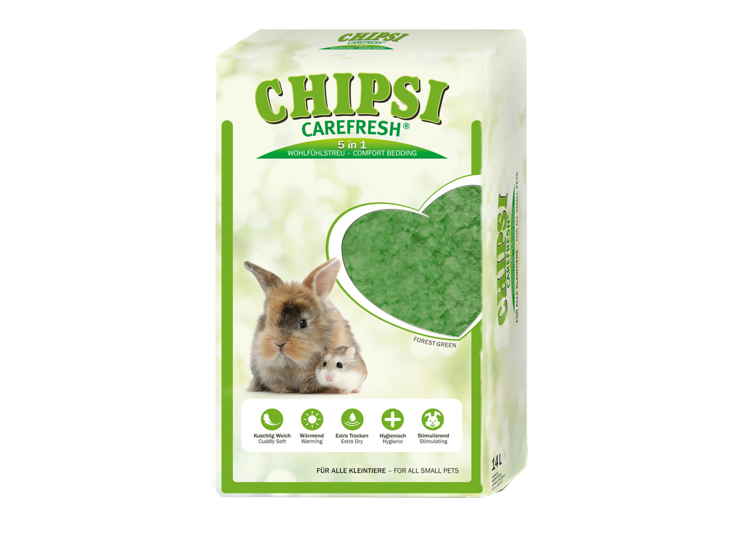 main-305.jpg VADIGRAN Chipsi Carefresh Green Forest 14 L - Image 1