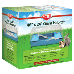 KAYTEE MFH 48X24 2PC GIANT HABITAT W/CASTERS MFH AND OPEN LIVING HABITATS